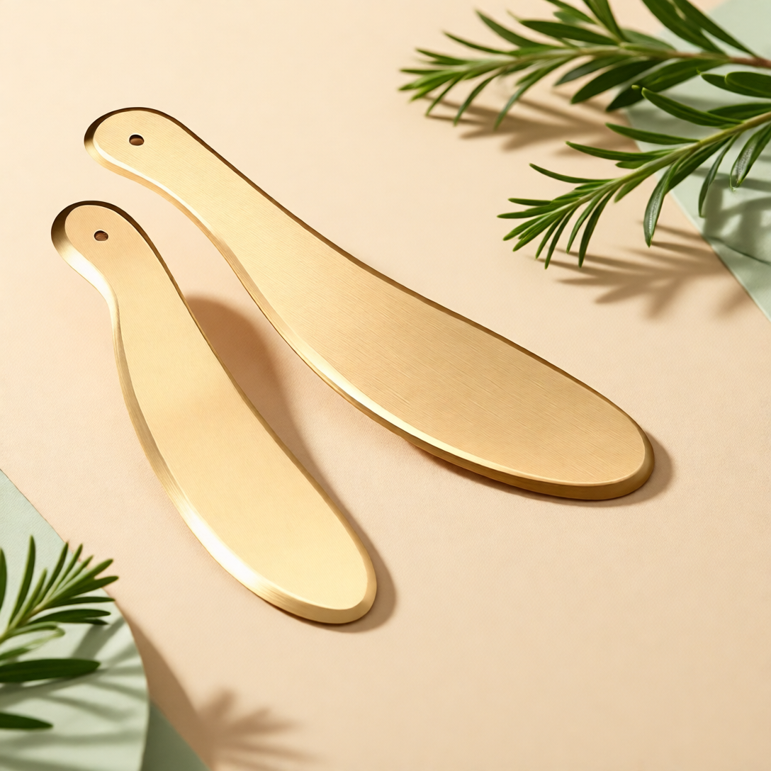 Brass Gua Sha Massage Tool