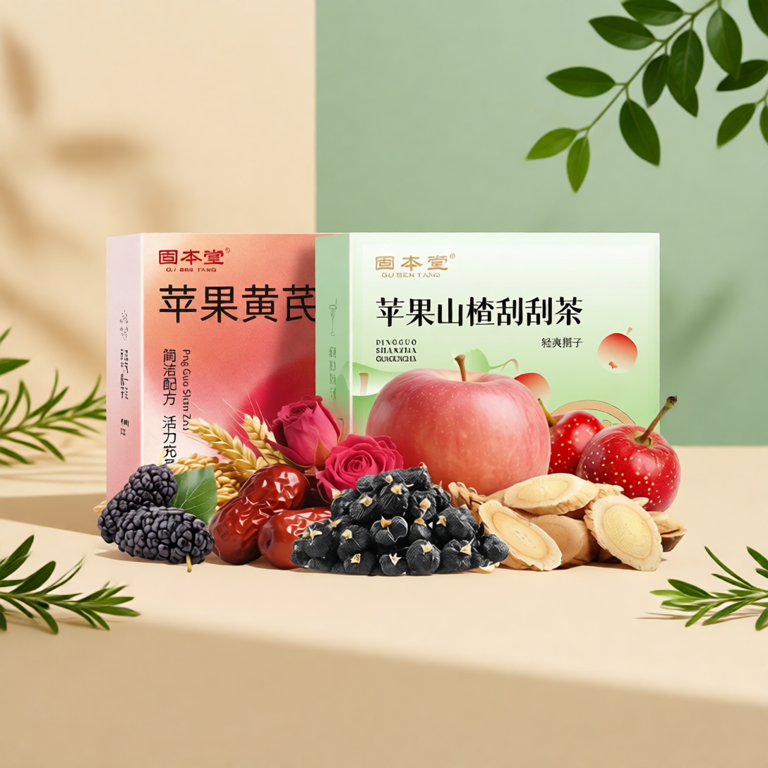 Apple Hawthorn Astragalus Rose Tea Sachets